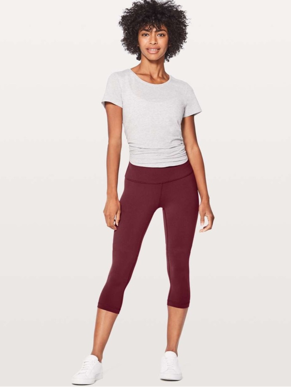 Lululemon Wunder Under Crop Hi-Rise 21" Deep Luxe - Size 8